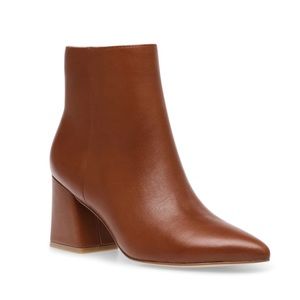 Steve Madden Nix Tan Leather Ankle Booties